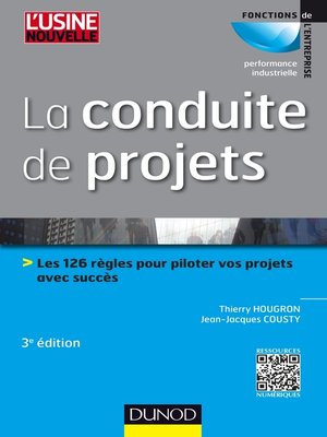 cover image of La conduite de projets--3e ed.